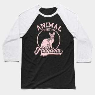 Animal Kingdom Sphynx Cat Baseball T-Shirt